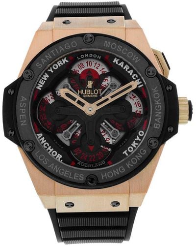 Hublot King Watch Circa 2010S (Authentic Pre-Owned) - Black