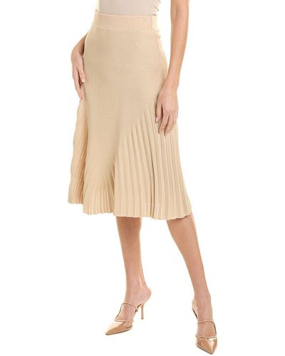 Nanette Lepore Pique Maxi Skirt - Natural