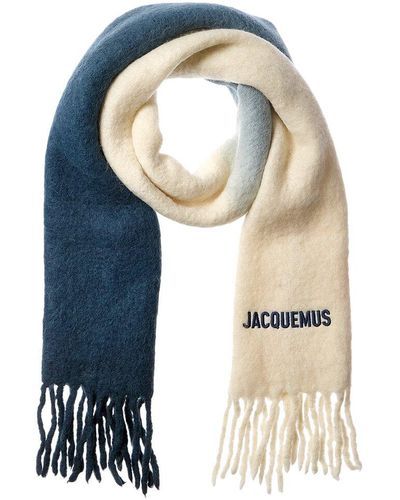 Jacquemus L'écharpe Moisson Alpaca-blend Scarf - Blue