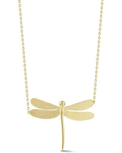 Ember Fine Jewelry 14k Dragonfly Necklace - Metallic