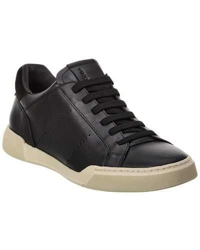 Vince Mercer-b Leather Sneaker - Black