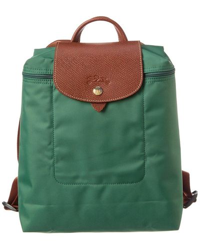 Longchamp Le Pliage Original Medium Canvas Backpack - Green