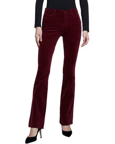 L'Agence Stevie High-rise Straight Jean Black Cherry Jean - Red