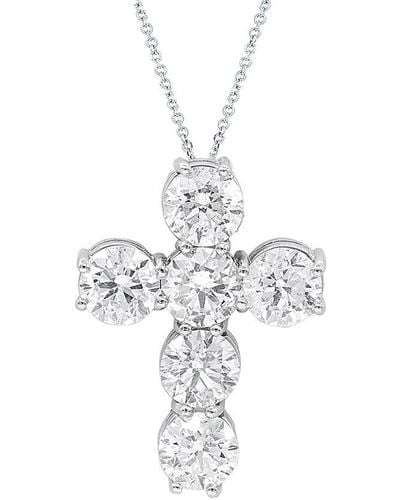 Diana M. Jewels Fine Jewellery Platinum 6.04 Ct. Tw. Diamond Necklace - White