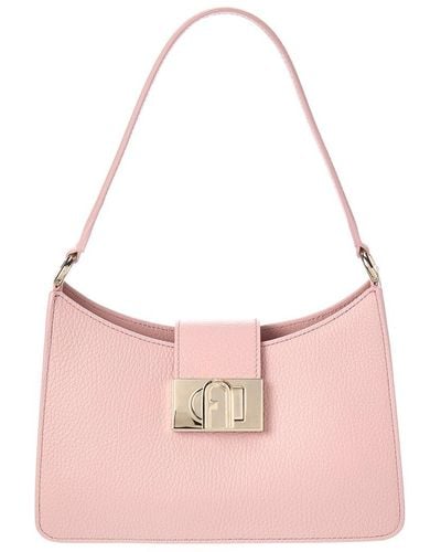 Furla 1927 Small Soft Leather Shoulder Bag - Pink
