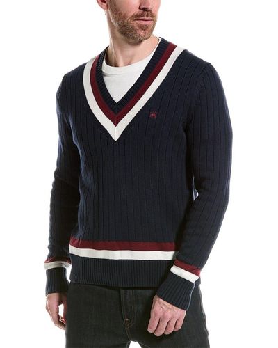Brooks Brothers Tennis Sweater - Blue