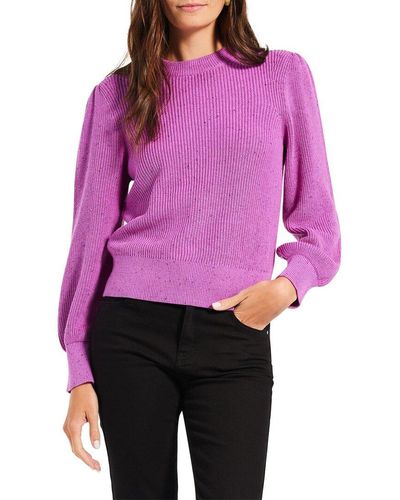 NIC+ZOE Nic+zoe Cheerful Chill Sweater - Purple