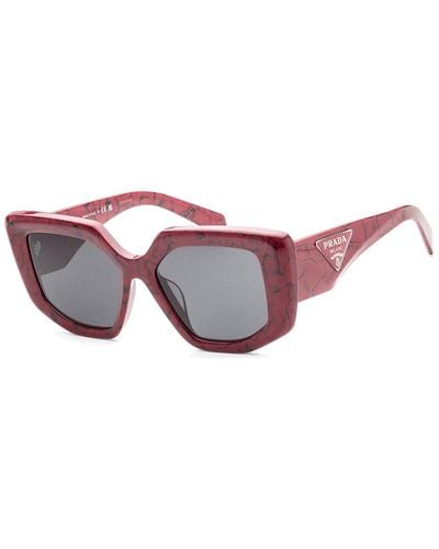 Prada Pr14zsf 52mm Sunglasses - Red