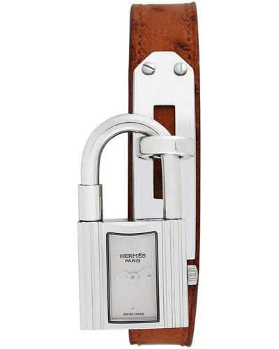 Hermès Kelly Lock Watch, Circa 2000S (Authentic Pre-Owned) - White