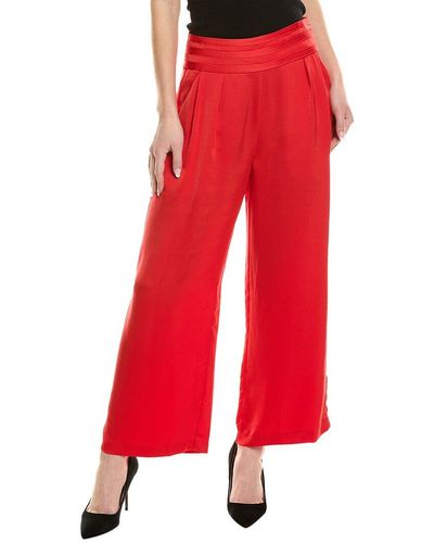 Ramy Brook Joss Cropped Pant - Red