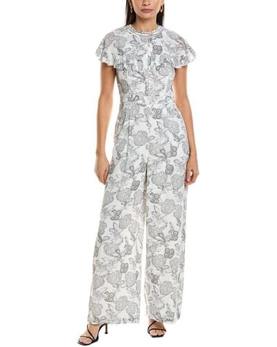 Ted Baker Cape Jumpsuit - White