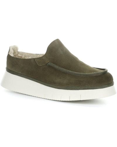 Fly London Ceze Suede Clog - Green