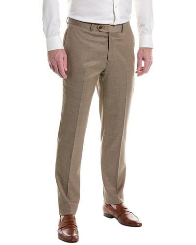 Brooks Brothers Slim Wool Suit Pant - Natural