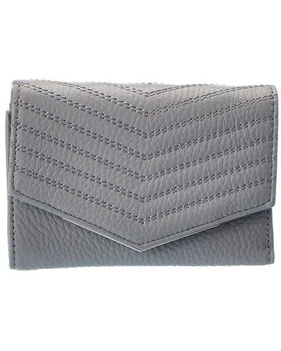 Ted Baker Jensina Quilted Leather Bifold Wallet - Gray