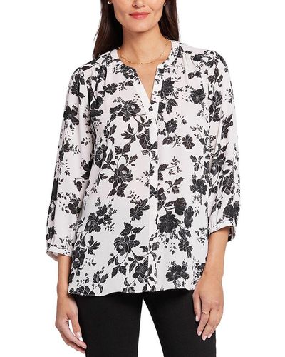 NYDJ Pintuck Blouse - White