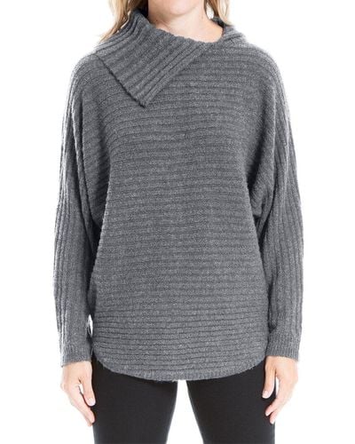 Max Studio Tunic Sweater - Gray