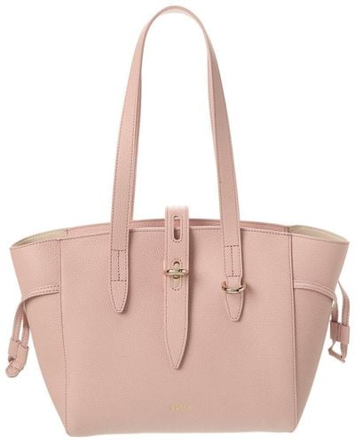 Furla Net Small Leather Tote - Pink