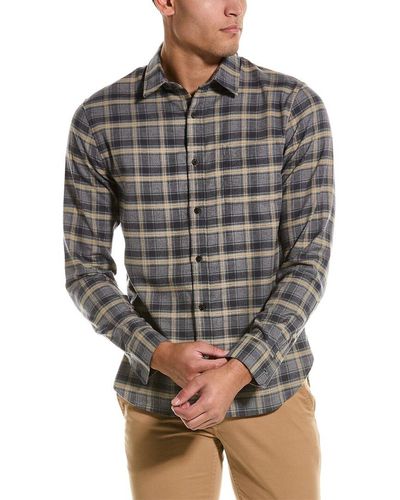 Vince Willow Plaid Shirt - Gray