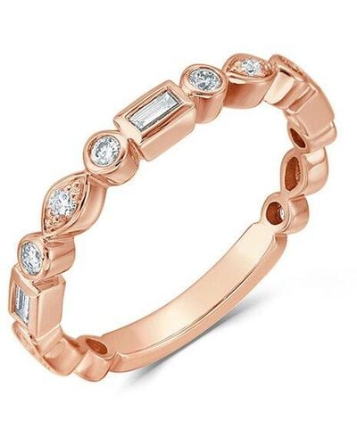 Sabrina Designs 14k Rose Gold 0.37 Ct. Tw. Diamond Ring - White