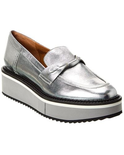 Robert Clergerie Booster Leather Platform Loafer - White