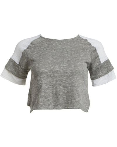 Athletic Propulsion Labs Athletic Propulsion Labs The Perfect Crop Top - Gray