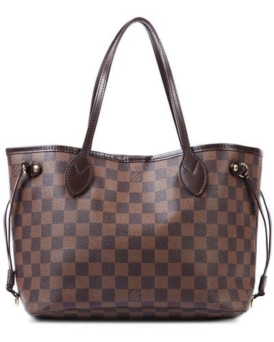 Louis Vuitton Damier Ebene Canvas Neverfull (Authentic Pre-Owned) - Brown