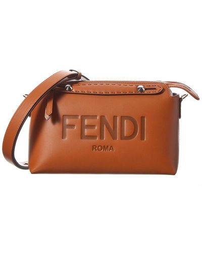 Fendi By The Way Medium Leather Shoulder Bag - Brown