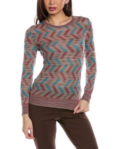 M Missoni Wool-blend Sweater - Gray