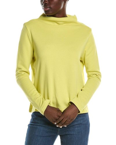 Eileen Fisher Funnel Neck Top - Yellow