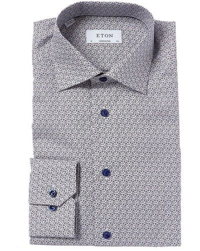 Eton Contemporary Fit Dress Shirt - Gray