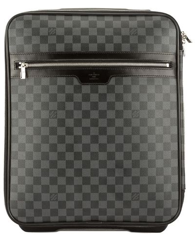 Louis Vuitton Damier Graphite Canvas Pegase 45 Rolling Suitcase - Gray