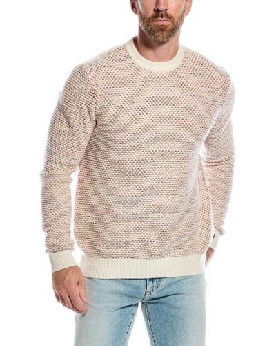 Ted Baker Grouse Wool-blend Crewneck Sweater - Natural