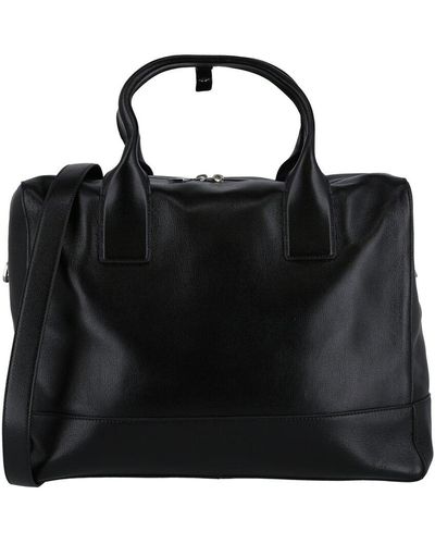 Bottega Veneta Top Handle Leather Briefcase - Black