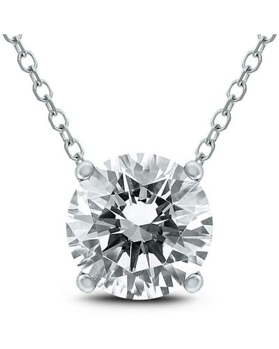 The Eternal Fit 14k 1.00 Ct. Tw. Diamond Pendant Necklace - Metallic