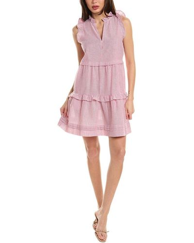 Design History Striped Mini Dress - Pink