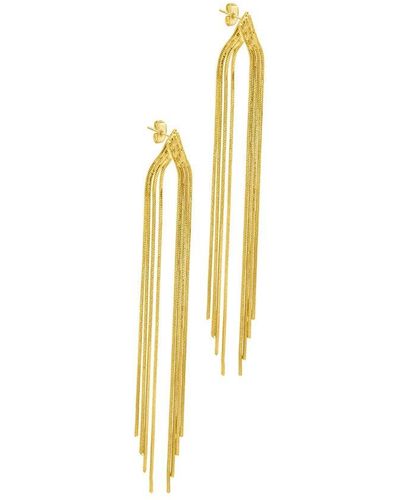 Adornia 14k Plated Dangle Earrings - Metallic