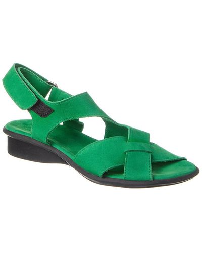 Arche Saolme Leather Sandal - Green