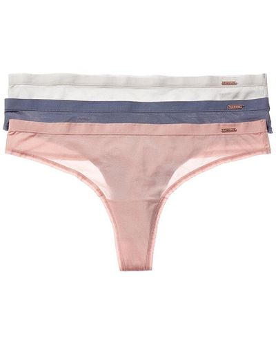 Le Mystere 3pk Thong - Pink