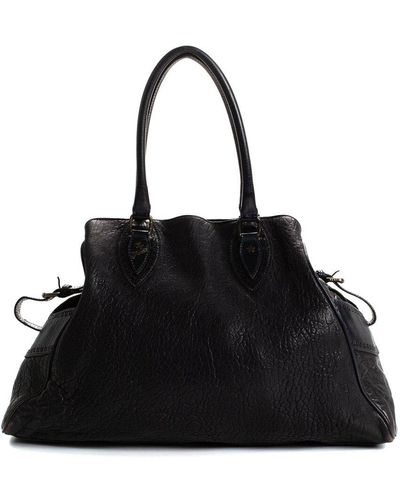 Fendi Leather Tote (Authentic Pre-Owned) - Black