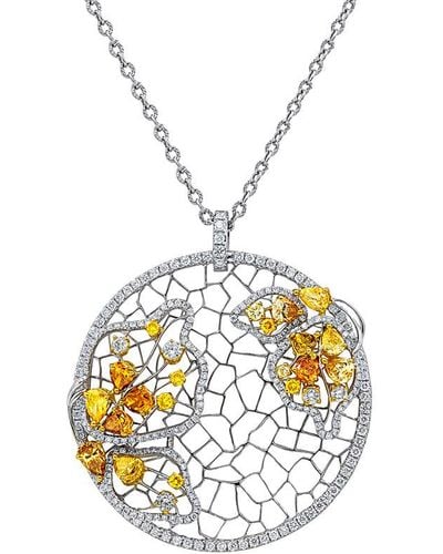 Diana M. Jewels Fine Jewelry 18k 5.59 Ct. Tw. Diamond Necklace - Metallic