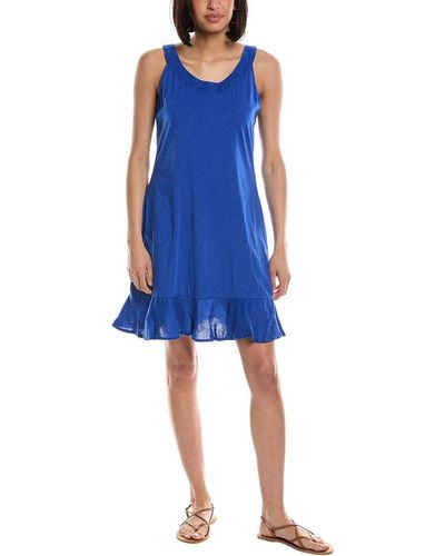 Tommy Bahama Marina Slub Mini Dress - Blue