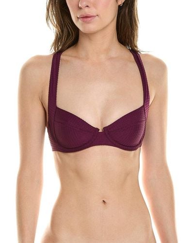 PQ Swim Perla Halter Bikini Top - Purple