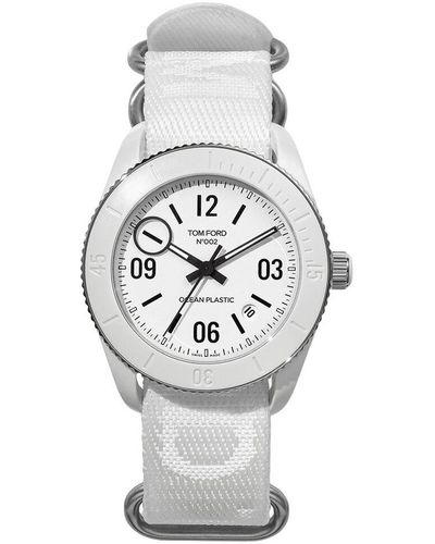Tom Ford Unisex 002 Ocean Plastic Sport Watch - Gray