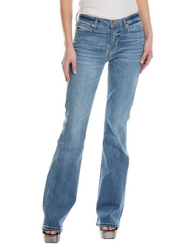 7 For All Mankind Tribeca Light High-rise Ali Classic Flare Jean - Blue