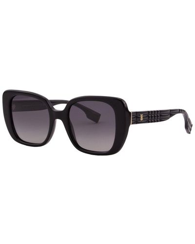 Burberry Unisex Be4371 52mm Polarized Sunglasses - Black