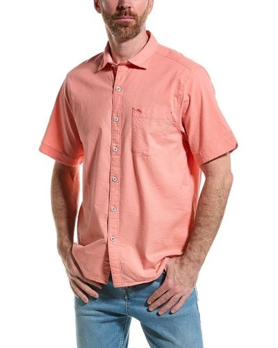 Tommy Bahama Nova Wave Silk-blend Shirt - Pink