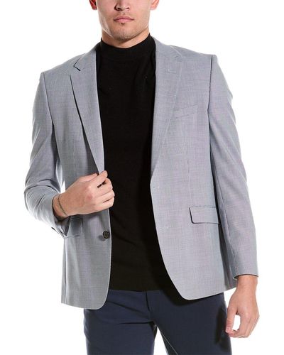 BOSS Wool-blend Suit Jacket - Gray