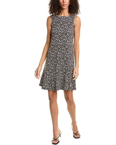 Tommy Bahama Darcy Chic Cheetah Flounce Mini Dress - Black