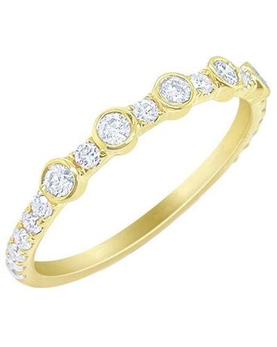 Meira T 14k 0.15 Ct. Tw. Diamond Ring - Metallic