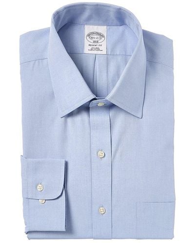 Brooks Brothers Regent Fit Dress Shirt - Blue
